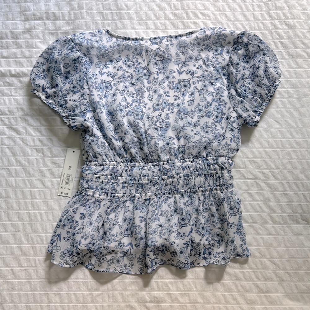 NWT Floral Babydoll Top Women’s XS - Picture 2 of 4